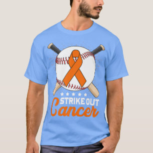 Strike Out ADHD Awareness Month Orange Ribbon Base T-Shirt