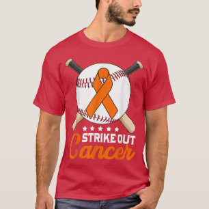 Strike Out ADHD Awareness Month Orange Ribbon Base T-Shirt