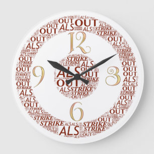 Strike Out ALS2  Round (Large) Clock