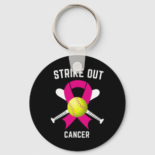 Strike Out Breast Cancer Awareness Softball Fighte Key Ring