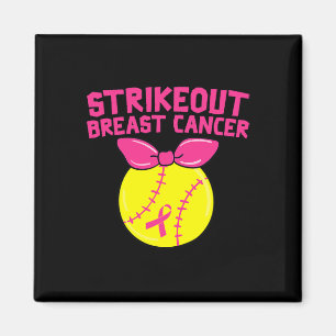 Strike Out Breast Cancer Awareness Softball Fighte Magnet