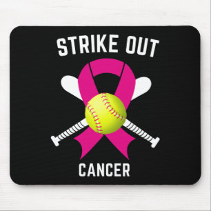 Strike Out Breast Cancer Awareness Softball Fighte Mouse Pad