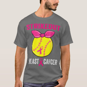 Strike Out Breast Cancer Awareness Softball Fighte T-Shirt