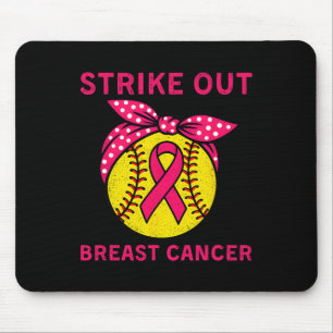 Strike Out Breast Cancer Awareness Softll Coquette Mouse Pad