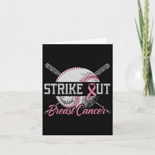 Strike Out Breast Cancer Baseball Breast Cancer Aw Card