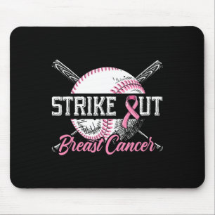 Strike Out Breast Cancer Baseball Breast Cancer Aw Mouse Pad