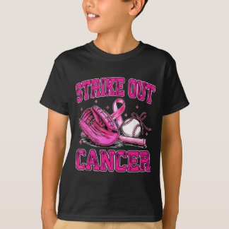 Strike Out Breast Cancer Baseball Fight Awareness T-Shirt