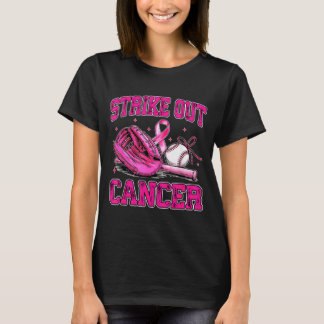 Strike Out Breast Cancer Baseball Fight Awareness T-Shirt