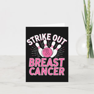 Strike Out Breast Cancer - Breast Cancer Awareness Card