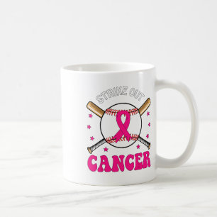 Strike Out Breast Cancer Bysebyll Pink Ribbon  Coffee Mug