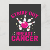 Strike Out Breast Cancer Funny Bowling Sport Gift 
