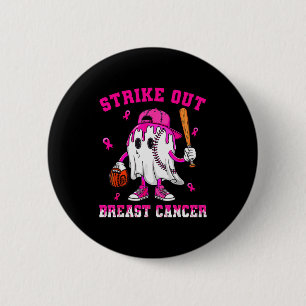Strike Out Breast Cancer Shirt Boy Baseball Drip N 6 Cm Round Badge