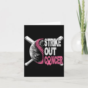 Strike Out Cancer Breast Cancer Awareness Baseball Card