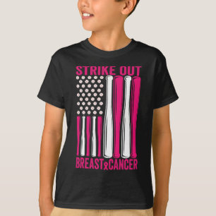 Strike Out Softll Breast Cancer Awareness T-Shirt