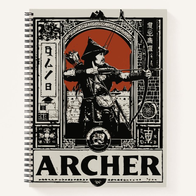Strike Silent – Precision Archer in Vintage Notebook (Front)