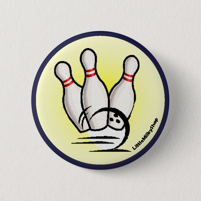 Strike the Bowling Pins Button (Front)