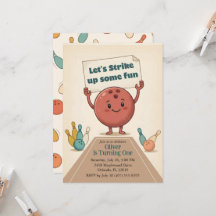 Strike Up Some Fun Bowling Party Boy 1st Birthday