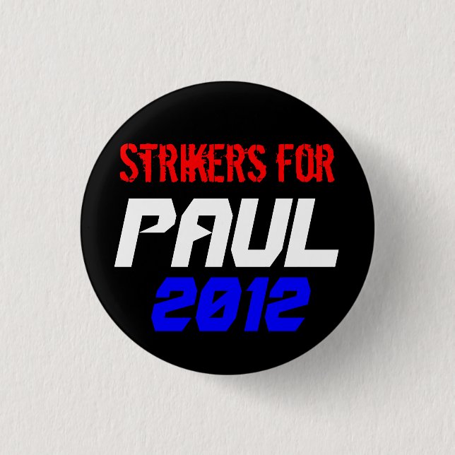 Strikers for Paul 3 Cm Round Badge (Front)