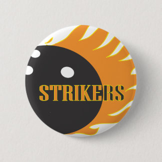 Strikers Orange 6 Cm Round Badge
