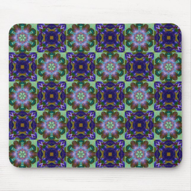  Striking Abstract Mosaic Design -  Mouse Pad (Front)