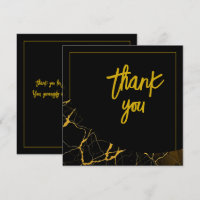 Striking Black & Gold Marble Sweet 16 Birthday