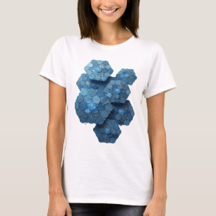 Striking Blue BLUE COINS Bold Design T-Shirt