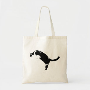 Striking Cat Line Tote Bag