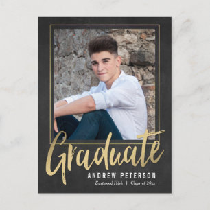 Striking Confidence Graduation Postcard