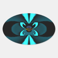 Striking Cutting-Edge Cyan and Black Vector Design