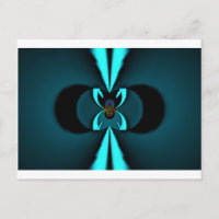 Striking Cutting-Edge Cyan and Black Vector Design