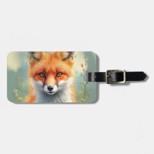 Striking Eyes of a Cunning Red Fox   Luggage Tag
