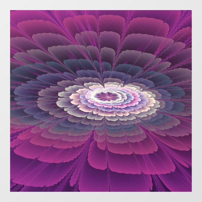 Striking Flower Colourful Abstract Fractal Art Pin (Sheet)