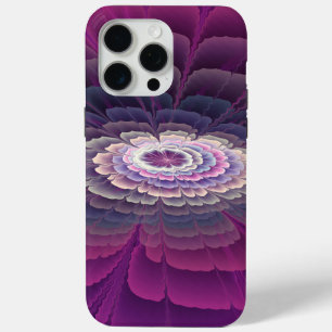 Striking Flower Colourful Abstract Fractal Art Pin iPhone 15 Pro Max Case