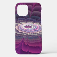 Striking Flower Colourful Abstract Fractal Art Pin