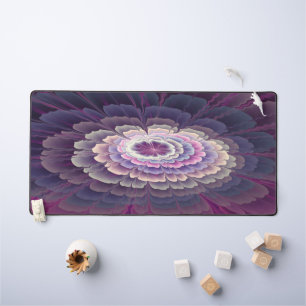 Striking Flower Colourful Abstract Fractal Art Pin Desk Mat