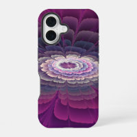 Striking Flower Colourful Abstract Fractal Art Pin