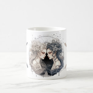 Striking Gemini Symbol Artwork Coffee Mug