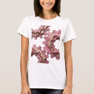Striking Gold ABSTRACT ART Design T-Shirt