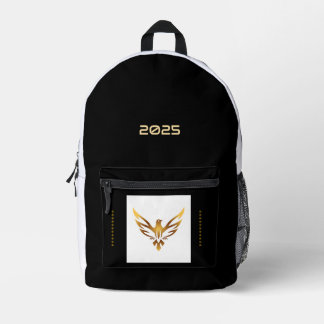 Striking Gold Eagle Printed Image 2025 Custom Year Backpack