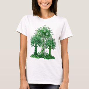 Striking Green GREEN GLASS TREE Slogan Tee