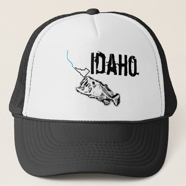 STRIKING IDAHO - ONE BAD BASS TRUCKER HAT (Front)