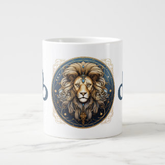 Striking Leo Symbol Artwork Large Coffee Mug