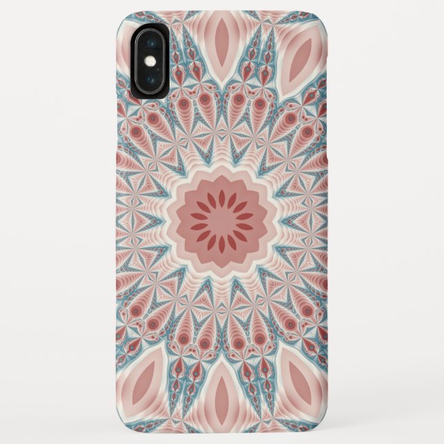 Striking Modern Kaleidoscope Mandala Fractal Art Case-Mate iPhone Case (Back)