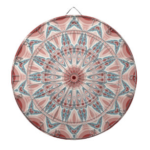 Striking Modern Kaleidoscope Mandala Fractal Art Dartboard