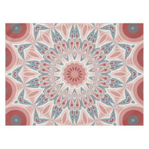 Striking Modern Kaleidoscope Mandala Fractal Art Tablecloth