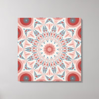 Striking Modern Kaleidoscope Mandala Triptych
