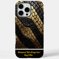 Striking patterns of a black and gold snake skin