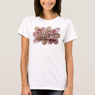 Striking Pink DRINK WITH ME Statement Tee