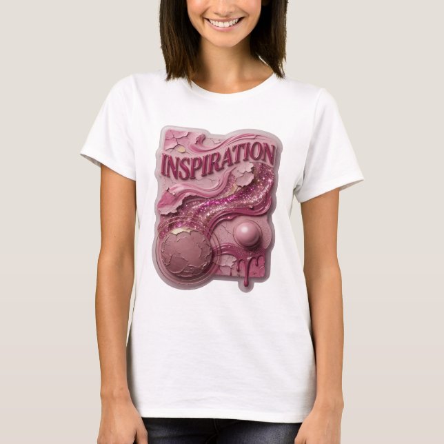 Striking Pink INSPIRATION Quote Shirt (Front)