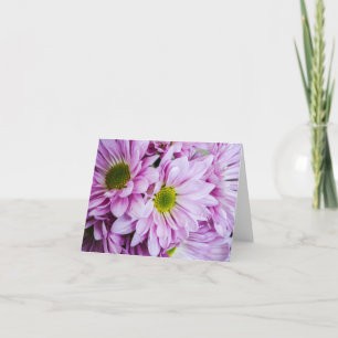 Striking Purple Daisies Card